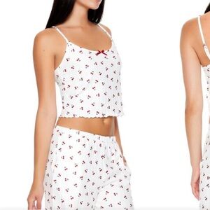 NWT Cherry Print Pajama Cami size S